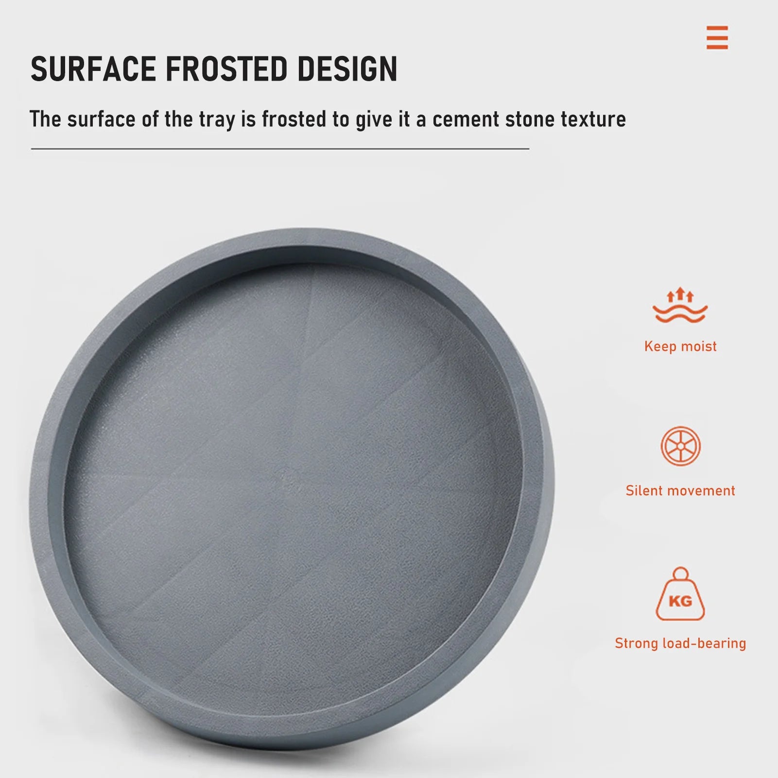 Round Movable Flower Pot Stand Tray with Wheels Heavy Duty Planter Bonsai Pot Mobile Tray Multifunctional Flower Disc Base