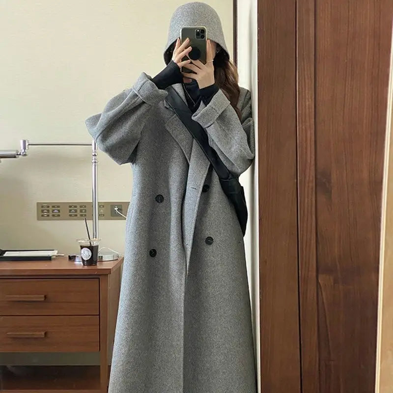 Autumn Winter Women’s Woolen Coat