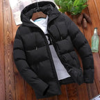 Men’s Winter Parka Jacket – Thick Puffer Coat with Hood, Warm Casual Overcoat for Daily Wear