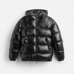 Winter Hooded Cotton Jacket – Casual Solid Color Streetwear Parka