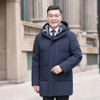 Men’s Hooded Parka – Thick Winter Cotton Jacket, Waterproof & Windproof Long Coat