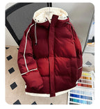 Men’s Winter Down Jacket – Thick Warm White Duck Down Puffer Coat with Hood, Windproof & Cold-Proof