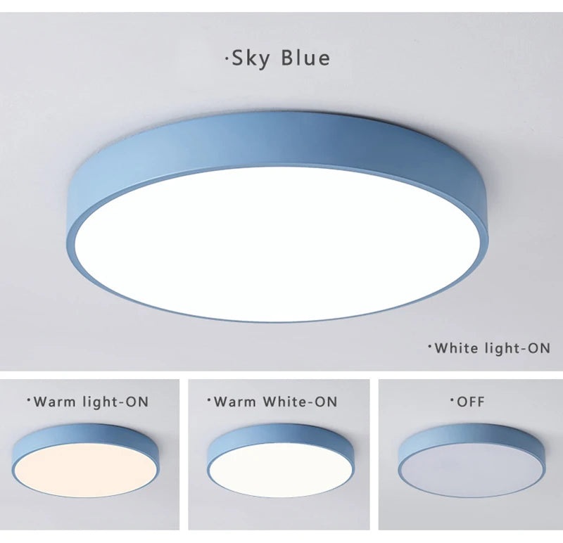Macaron LED Nordic Ceiling Light – Modern Minimalist Lighting for Home