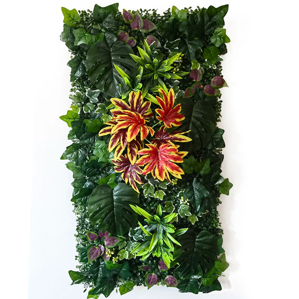 50 × 100cm Artificial Grass Wall Panel – Realistic Faux Greenery Plant Mat for Home, Wedding & Garden Decoration