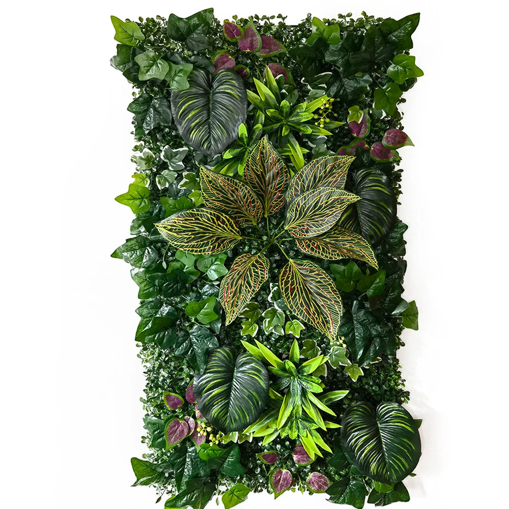 50 × 100cm Artificial Grass Wall Panel – Realistic Faux Greenery Plant Mat for Home, Wedding & Garden Decoration