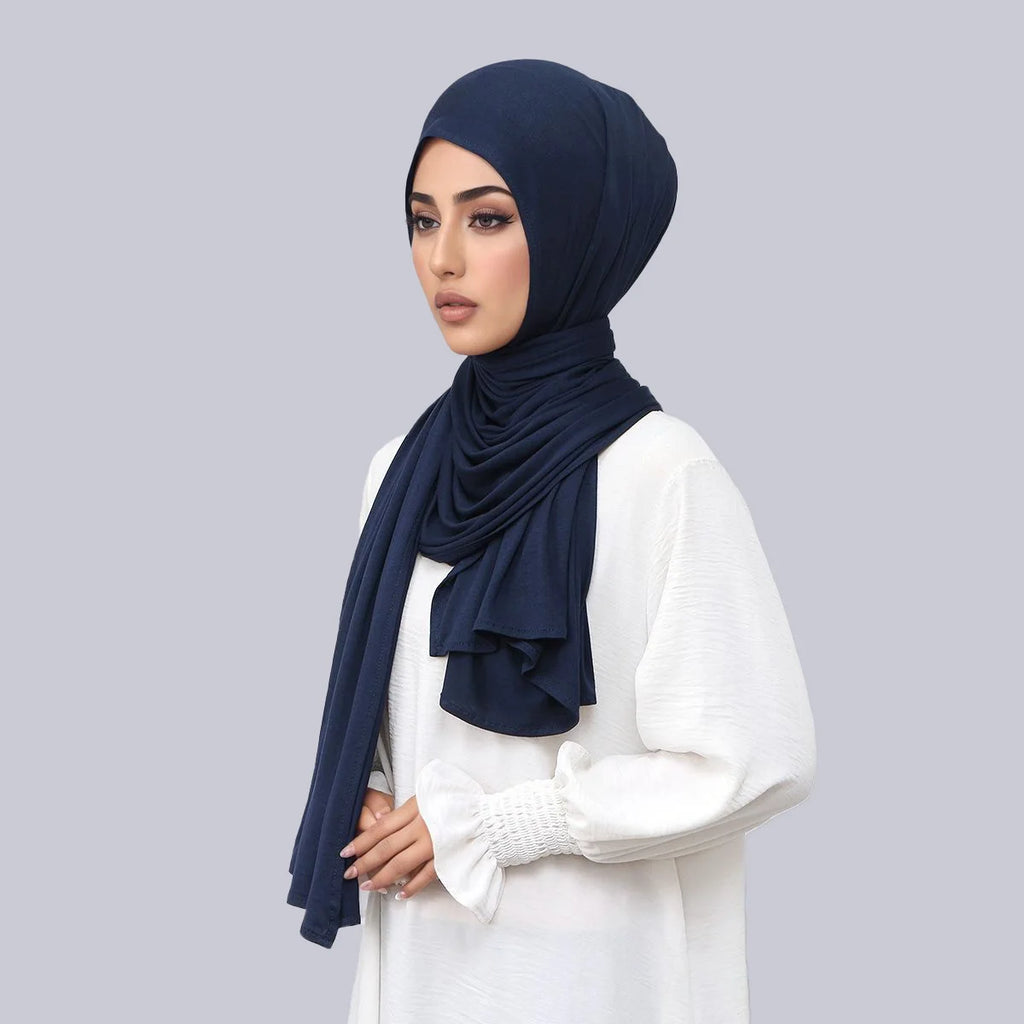 Women Muslim Instant Hijab – Large Jersey Shawl, Soft & Breathable Pullover Headwrap