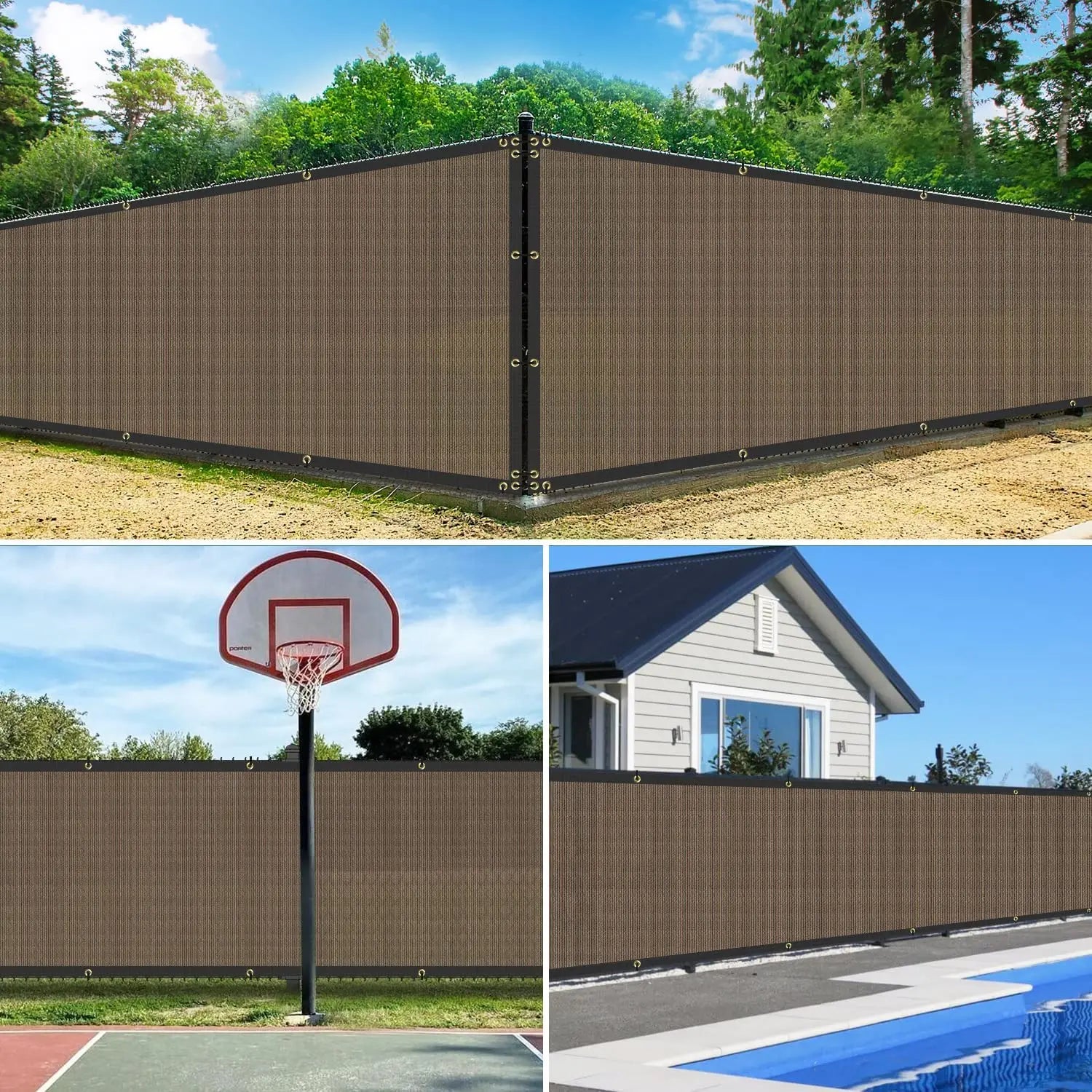 Green Fence Privacy Screen Windscreen – Heavy Duty Outdoor Privacy Barrier