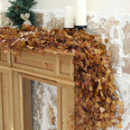 12-Piece Artificial Maple Leaf Garland – Autumn Hanging Vine Décor for Home, Thanksgiving & Seasonal Displays