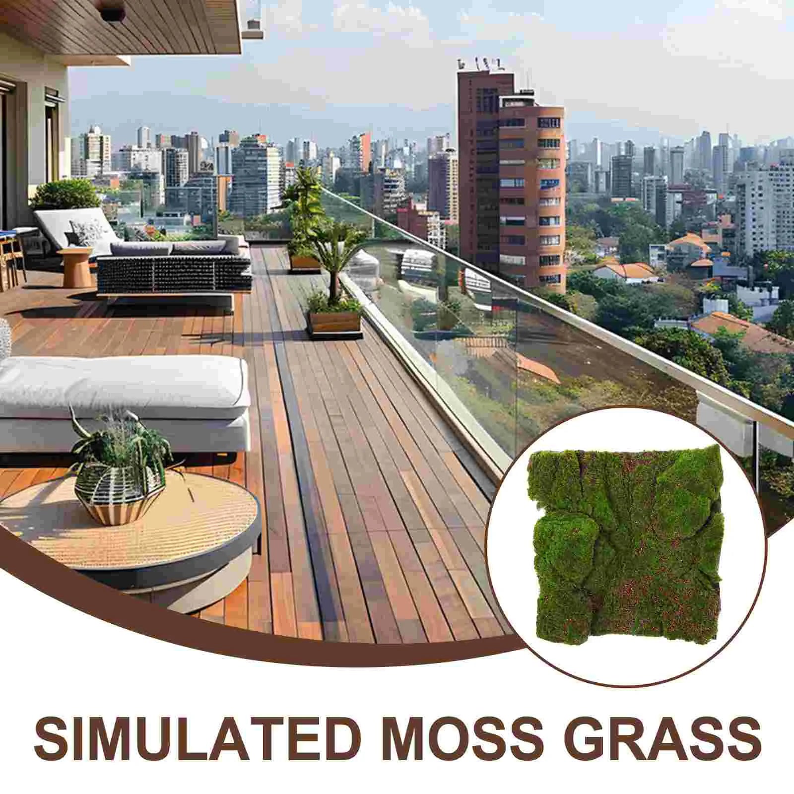 Artificial Moss Turf Mat – Realistic Faux Moss for Garden, Crafts & Decorative Displays