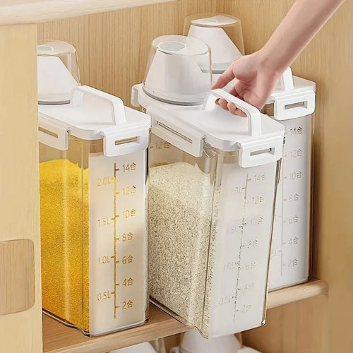 2.5L Food Grade Grain Storage Box – Airtight Rice & Miscellaneous Storage Tank