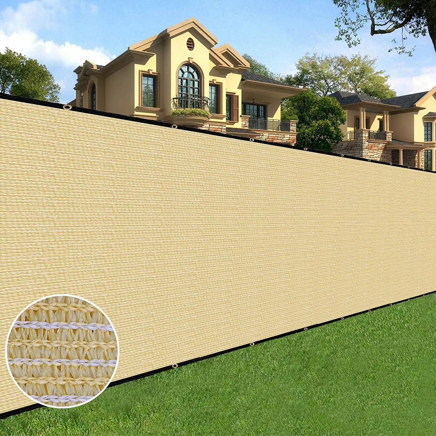 Green Fence Privacy Screen Windscreen – Heavy Duty Outdoor Privacy Barrier