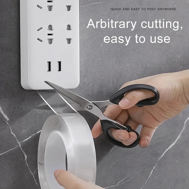 Nano Double-Sided Adhesive Tape – Extra Strong Reusable Waterproof Clear Mounting Tape