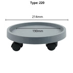 Round Movable Flower Pot Stand Tray with Wheels Heavy Duty Planter Bonsai Pot Mobile Tray Multifunctional Flower Disc Base