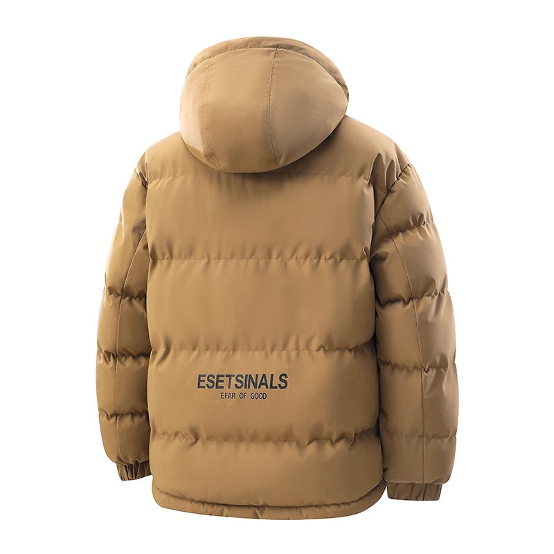Winddichte Verdikte Parka met Capuchon voor Heren — Warm, Casual & Winterklaar