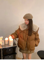 2025 New Women’s Short Cotton-Padded Winter Coat – Korean Loose Fit