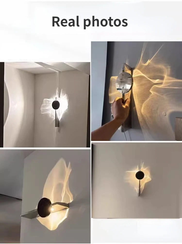 Modern Luxury LED Wall Lamp – Rotatable Corridor Sconce Light for Bedroom & Living Room Decor