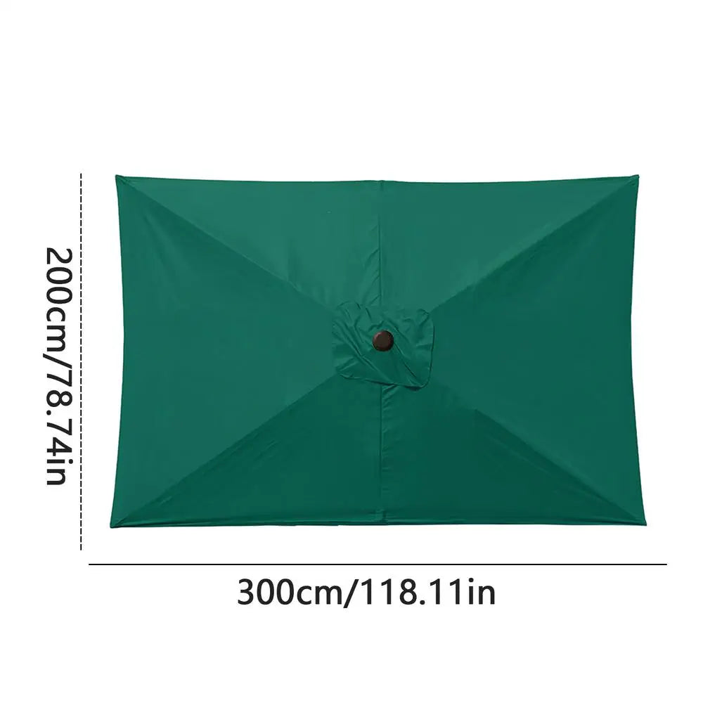 Toile de Remplacement pour Parasol Rectangulaire – Dessus de Parasol Déporté Robuste