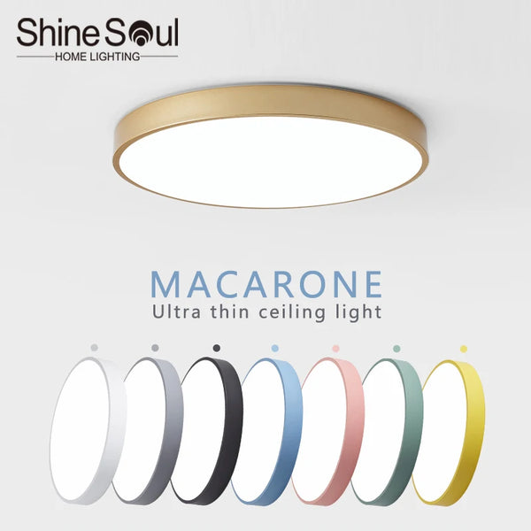 Macaron LED Nordic Ceiling Light – Modern Minimalist Lighting for Home