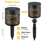 Applique murale solaire Mandala – Lampe de projection d'ombres décorative extérieure (étanche IP65)