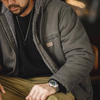 Maden Retro J141 Active Hooded Jacket – Cotton-Padded, Sherpa Fleece & Velvet Canvas