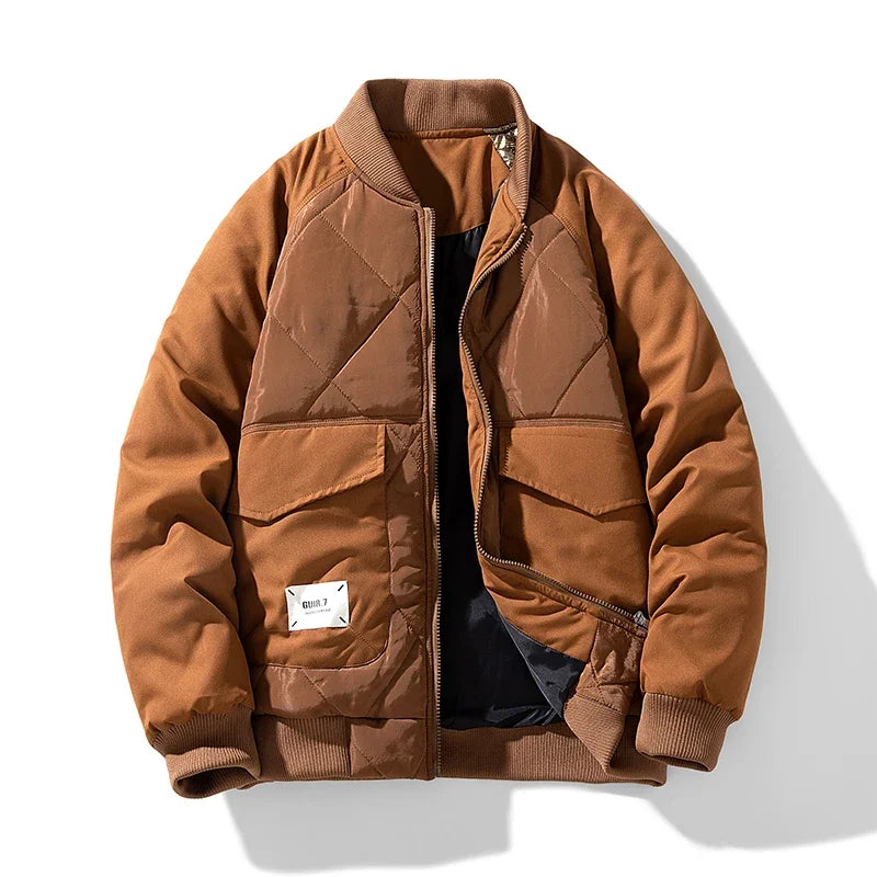 Men’s Thick Warm Puffer Jacket – Casual Autumn & Winter Outerwear