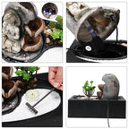 Tabletop Resin Water Fountain with LED Light – Indoor Zen Desk Decor Feature