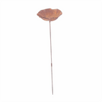 Vintage Flower-Shaped Metal Bird Bath with Garden Stake – Decorative Outdoor Bird Water Bowl for Garden, Lawn & Patio