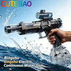 Electric Water Gun Automatic Continuous Firing – Long Range Water Blaster with Lights