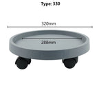 Round Movable Flower Pot Stand Tray with Wheels Heavy Duty Planter Bonsai Pot Mobile Tray Multifunctional Flower Disc Base