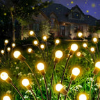 Solar Powered Firefly Waterproof Vibrant Garden Lights