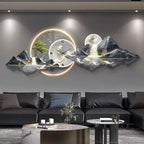 Luxury LED Wall Clock – Silent Nordic Design Minimalist Clock for Living Room & Home Decoration