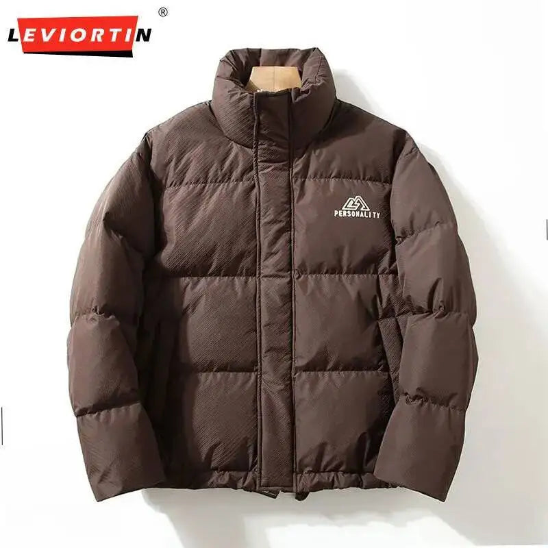 Men’s Winter Down Jacket – Thick Warm White Duck Down Puffer Coat with Hood, Windproof & Cold-Proof