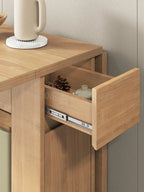 1.3m Movable Foldable Wood Dining Table with 0/2/4 Chairs – Space Saving Set