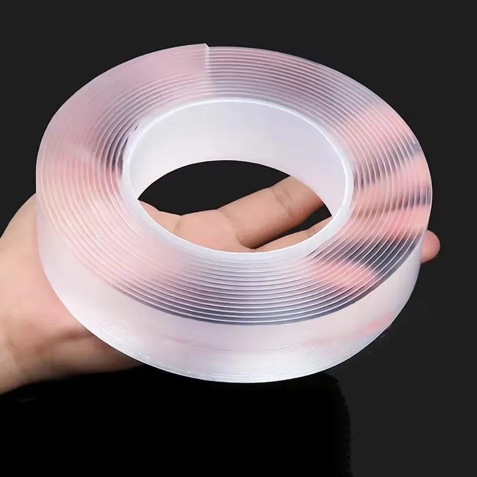 Nano Double-Sided Adhesive Tape – Extra Strong Reusable Waterproof Clear Mounting Tape
