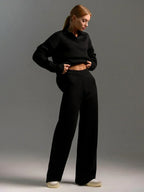 Ensemble coordonné tricoté épais pour femme - Collection Hiver