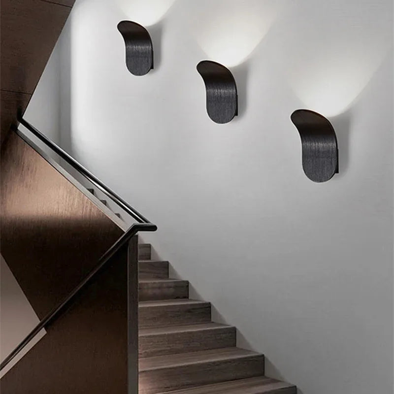 Nordic Modern LED Wall Lamp – Skateboard Design Bedside & Living Room Light