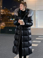New Thick Winter Parka for Women – Plush Faux Fur Hooded Trench Coat