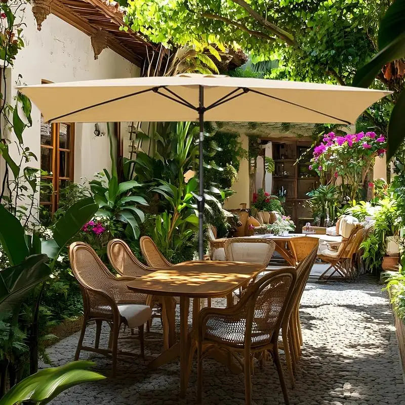 Toile de Remplacement pour Parasol Rectangulaire – Dessus de Parasol Déporté Robuste