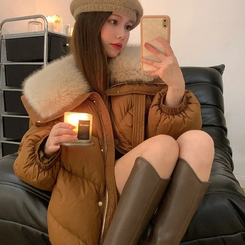 2025 New Women’s Short Cotton-Padded Winter Coat – Korean Loose Fit