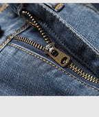 Cotton Stretch Jeans for Men – Classic Retro Slim Straight Fit
