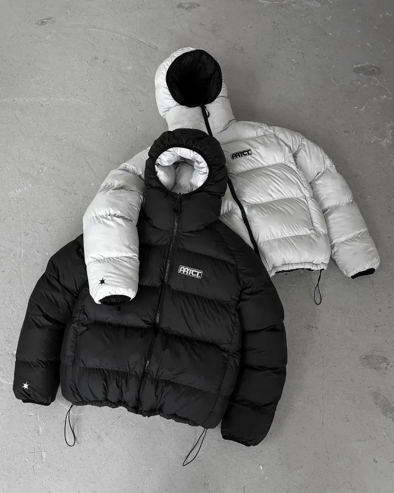 Trendy Street Letter Pattern Oversized Jacket – Y2K Unisex Casual Couple’s Style