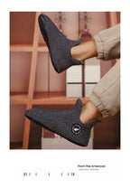Men's Winter High-Top Plush Slippers – Warm, Lightweight & Non-Slip Indoor Outdoor Shoes