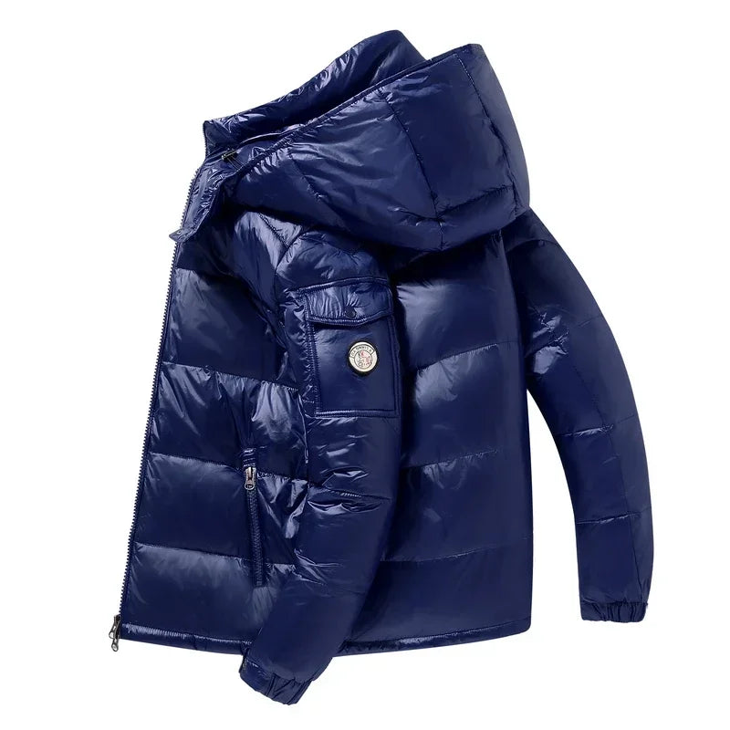 2025 Winter Puffer Jacket Fashion – Unisex Duck Down Hooded Coat