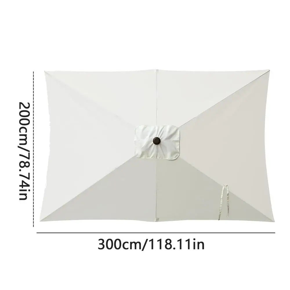 Toile de Remplacement pour Parasol Rectangulaire – Dessus de Parasol Déporté Robuste