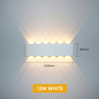 Waterproof IP65 LED Wall Lamp – 8W/12W Aluminum Outdoor Garden & Indoor Light for Bedroom, Living Room, Stairs