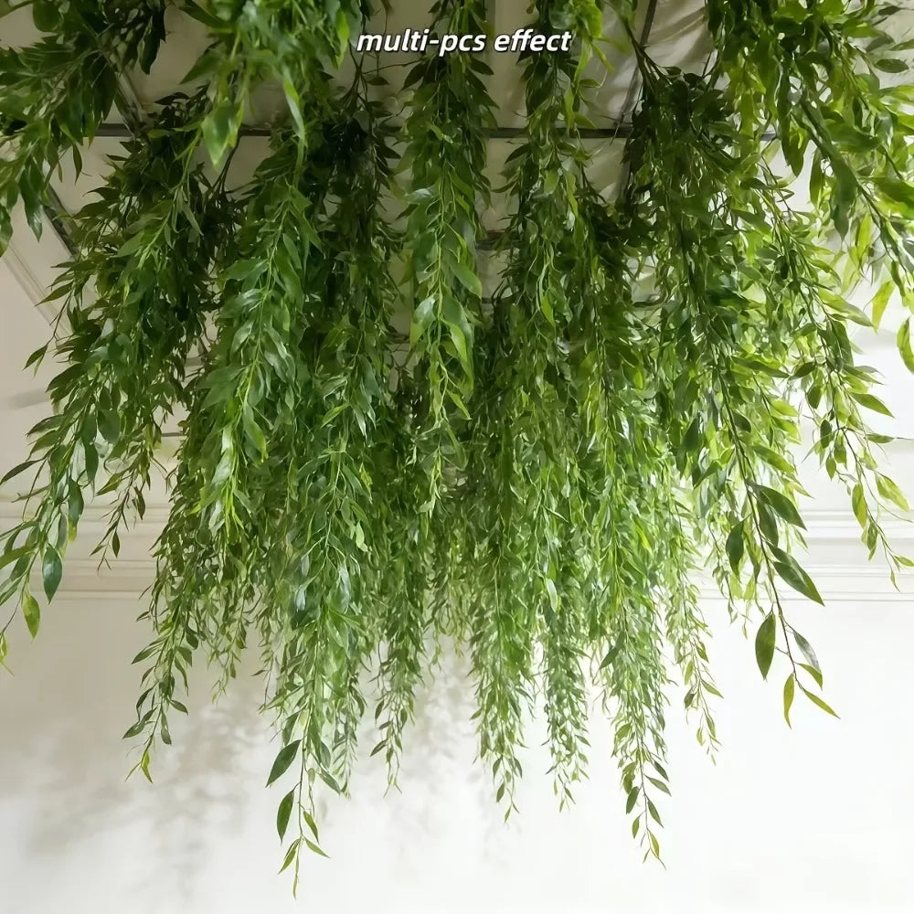 20pcs Extra-Long Deluxe Willow Vine – Artificial Hanging Greenery for Home & Event Decor
