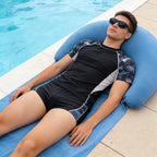Beach Mat with Inflatable Headrest – Sand-Proof Foldable Camping & Picnic Mat