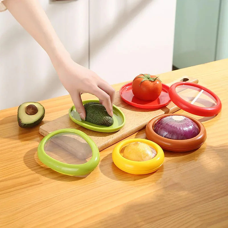 Airtight Fruit & Vegetable Storage Box – Reusable Transparent Freshness Keeper