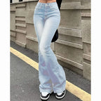 Women’s High Waist Flared Jeans – Stretchy Bootcut Denim Pants
