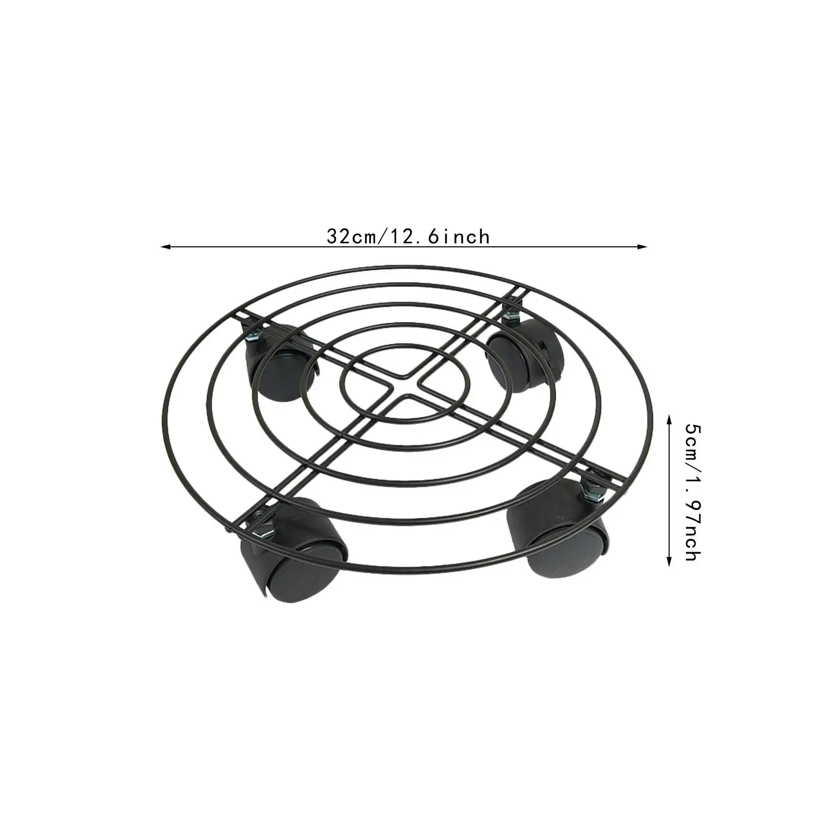 Rolling Plant Stand with Wheels Plant Pallet Caddies Flower Pot Mover for Potted Trees